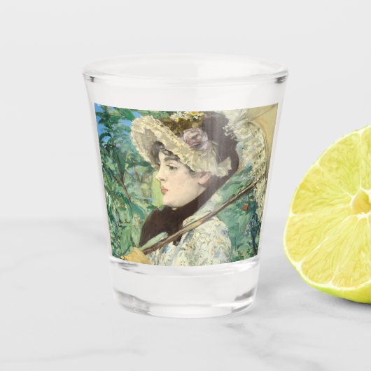 Jeanne (Lente) Edouard Manet Shot Glas (Voorkant)