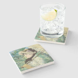 Jeanne (Lente) Edouard Manet Stenen Onderzetter