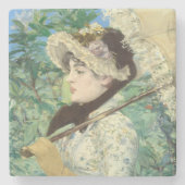 Jeanne (Lente) Edouard Manet Stenen Onderzetter (Voorkant)