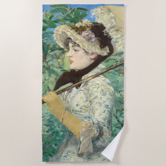 Jeanne (Lente) Edouard Manet Strandlaken (Voorkant)