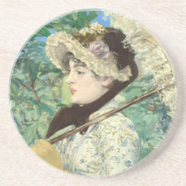 Jeanne (Lente) Edouard Manet Zandsteen Onderzetter