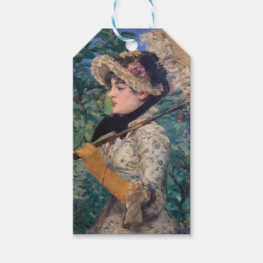 Jeanne (lente) van Édouard Manet Cadeaulabel (Voorkant)