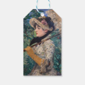 Jeanne (lente) van Édouard Manet Cadeaulabel (Achterkant)