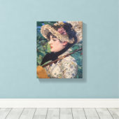Jeanne (lente) van Édouard Manet Canvas Afdruk (Insitu (Houten vloer))
