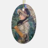 Jeanne (lente) van Édouard Manet Keramisch Ornament (Links)