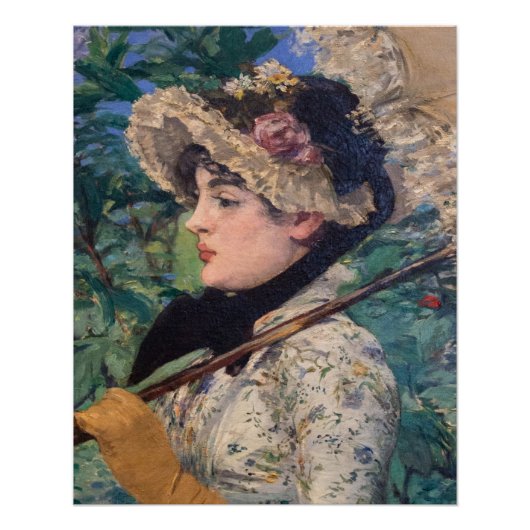 Jeanne (lente) van Édouard Manet Perfect Poster (Voorkant)