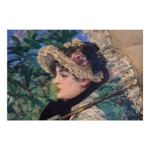 Jeanne (lente) van Édouard Manet Perfect Poster