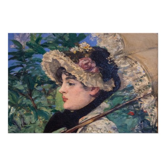 Jeanne (lente) van Édouard Manet Perfect Poster (Voorkant)