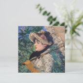 Jeanne (lente) van Édouard Manet Programmakaart (Staand voorkant)