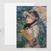 Jeanne (lente) van Édouard Manet Save The Date (Voorkant / Achterkant)