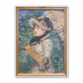 jeanne (lente) van Édouard Manet Sticker (Voorkant)