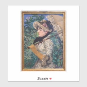 jeanne (lente) van Édouard Manet Sticker