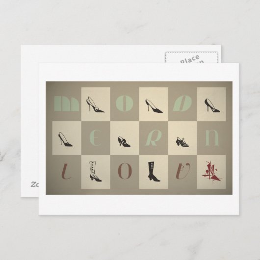 Jeanne: Moderne liefde Briefkaart (Voorkant / Achterkant)