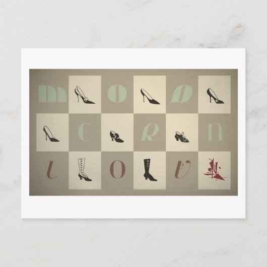 Jeanne: Moderne liefde Briefkaart (Voorkant)