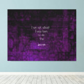 Jeanne of Arc Inspirerend Quote Over Angst Canvas Afdruk (Insitu (Houten vloer))