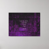 Jeanne of Arc Inspirerend Quote Over Angst Canvas Afdruk (Voorkant)