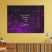Jeanne of Arc Inspirerend Quote Over Angst Canvas Afdruk (Insitu (Woonkamer))