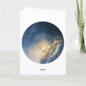 Jeanne of Arc Quote met Blue Sky Wolken Kaart (Achterkant)