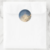 Jeanne of Arc Quote met Blue Sky Wolken Ronde Sticker (Tas)