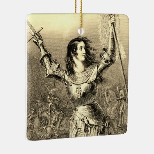 Jeanne of Arc Square Ornament (Rechts)