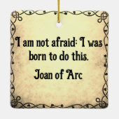 Jeanne of Arc Square Ornament (Achterkant)