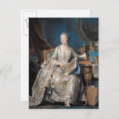 Jeanne Poisson the Marquise de Pompadour, 1755 Briefkaart (Voorkant / Achterkant)