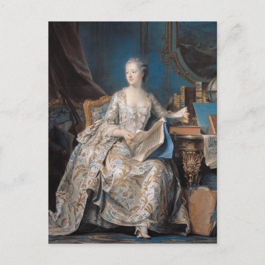 Jeanne Poisson the Marquise de Pompadour, 1755 Briefkaart (Voorkant)