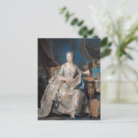 Jeanne Poisson the Marquise de Pompadour, 1755 Briefkaart (Staand voorkant)