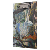 Jeanne rust in een prachtige mediterrane tuin klembord (Links)