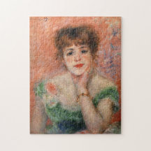 Jeanne Samary in een Low Necked Dress (door Renoir