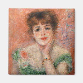 Jeanne Samary in een Low Necked Dress (door Renoir Magneet
