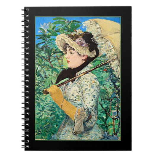 Jeanne Spring, beroemd schilderij van Edouard Mane Notitieboek (Voorkant)