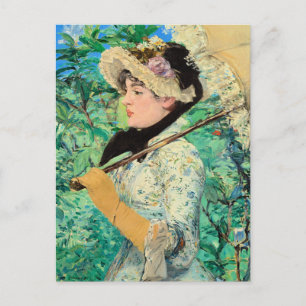 Jeanne Spring door Edouard Manet Briefkaart