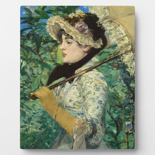 Jeanne (Spring), Edouard Manet Fine Art Fotoplaat (Voorkant)