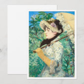 Jeanne Spring van Edouard Manet. Kaart (Voorkant / Achterkant)