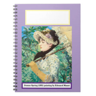 Jeanne Spring van Edouard Manet. Notitieboek