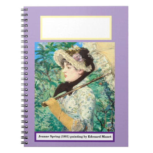 Jeanne Spring van Edouard Manet. Notitieboek (Voorkant)