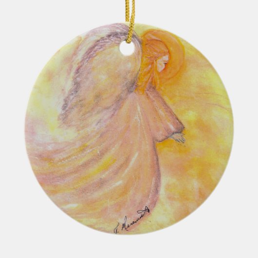 Jeanne's Angel Keramisch Ornament (Voorkant)