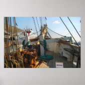 "Jeannie Johnston" Tall ship, figurehead Poster (Voorkant)