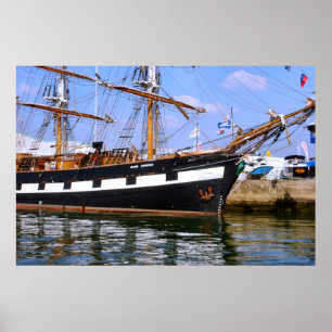 "Jeannie Johnston" Tall ship, figurehead Poster