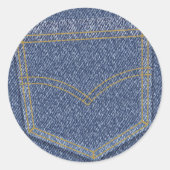 Jeans2 Ronde Sticker (Voorkant)