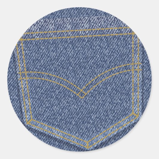 Jeans2 Ronde Sticker (Voorkant)