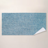 Jeans achtergrond. Perspectief en uitzicht sluiten Badhanddoek (Badhanddoek)