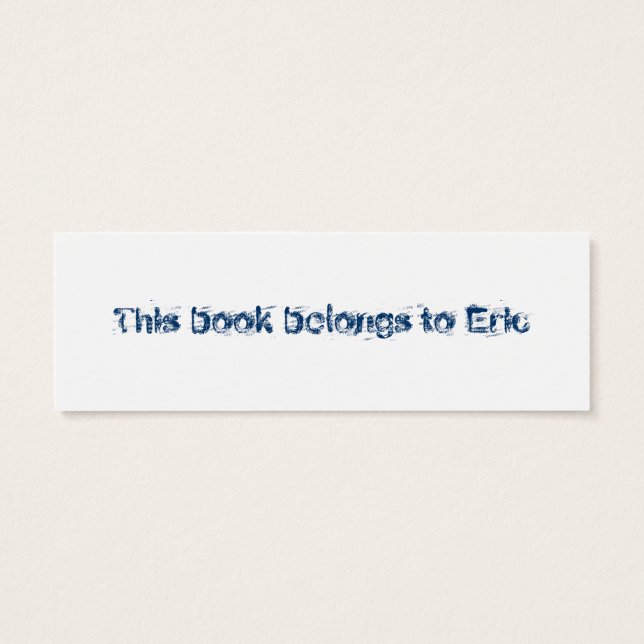 Jeans Bladwijzer Mini Visitekaartjes (Achterkant)