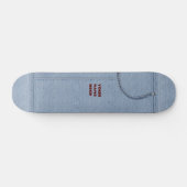 Jeans-Board met jouw naam Persoonlijk Skateboard (Horizontaal)