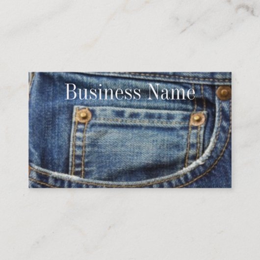 Jeans Business/Profile Card Visitekaartje (Voorkant)