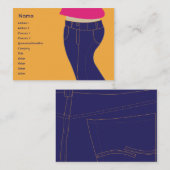 Jeans - Chubby Visitekaartje (Voorkant / Achterkant)