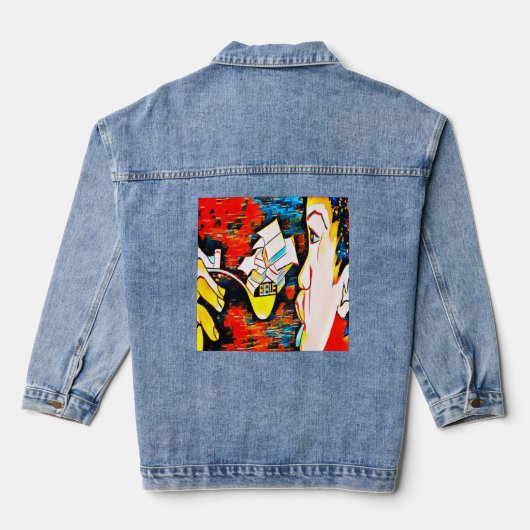 jeans denim jacket (Achterkant)
