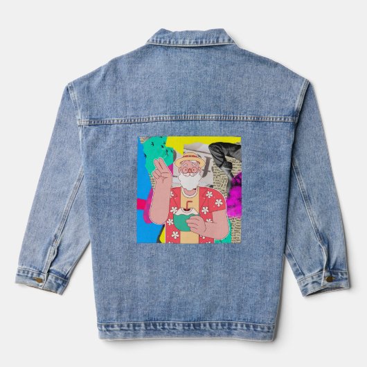 jeans denim jacket (Achterkant)