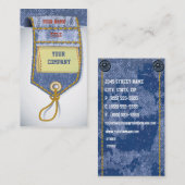 Jeans Denim Visitekaartje (Voorkant / Achterkant)